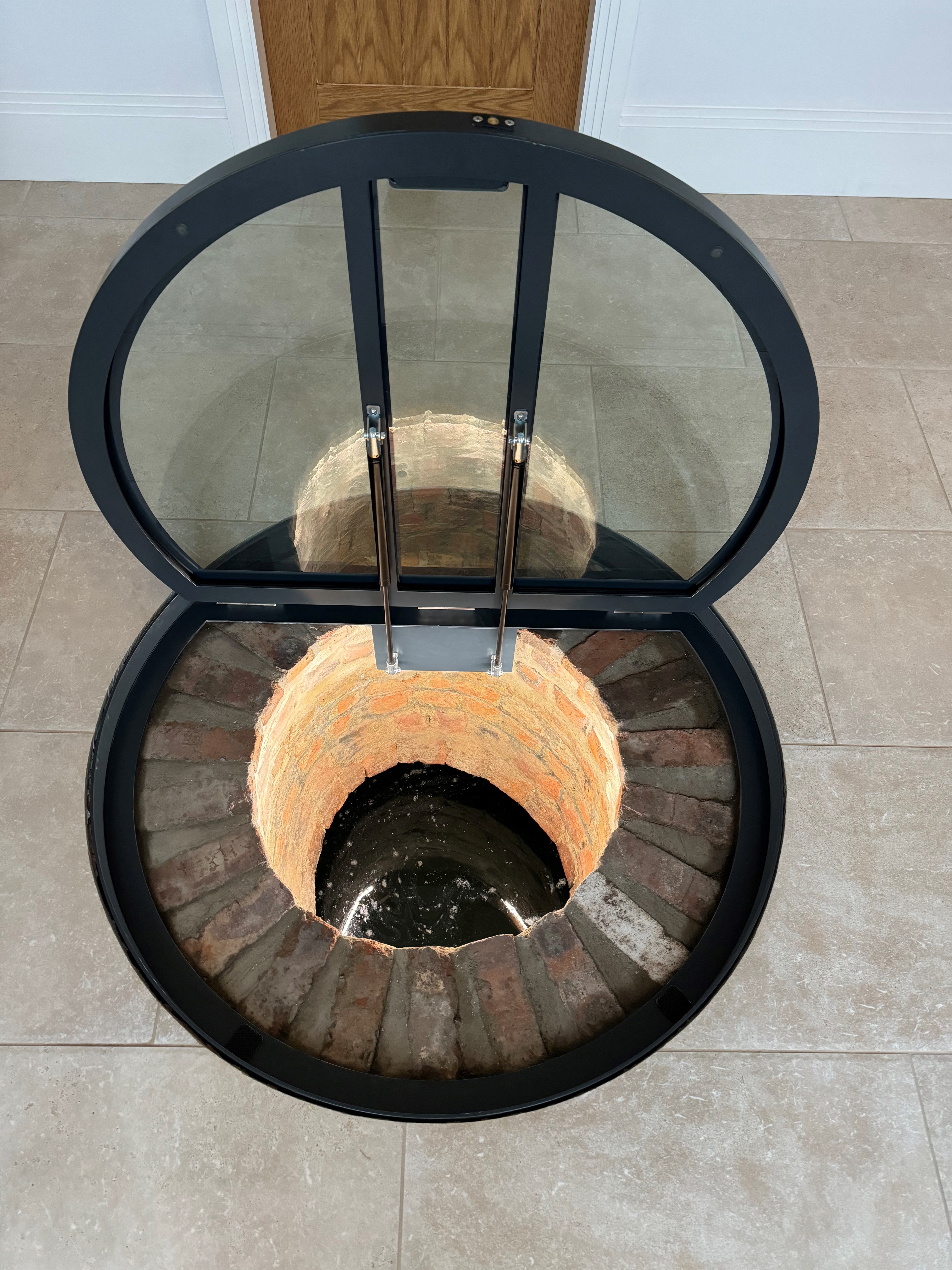 Openable Glass Well Cover UK